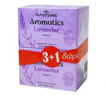 Papoutsanis Σαπούνι Lavender 3+1 (4x100g)