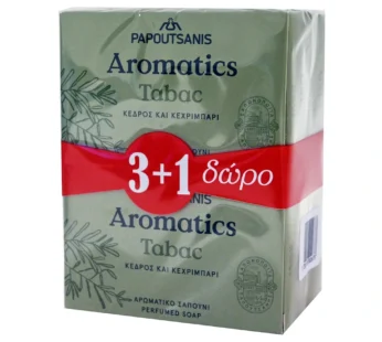 Papoutsanis Σαπούνι Tabac 3+1 (4x100g)