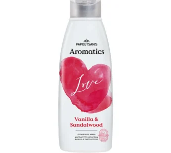 Papoutsanis aromatics Love αφρόλουτρο Vanilla & Sandalwood   600ml