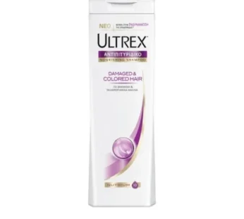 Ultrex Σαμπουάν Γυναικείο Damaged & Colored Hair για Βαμμένα και Ταλαιπωρημένα Μαλλιά 360ml