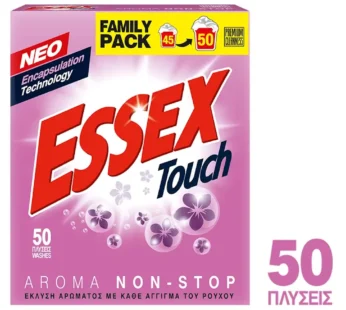 Essex Touch Απορρυπαντικό Πλ. Ρούχων Σκόνη 50M 2,4kg