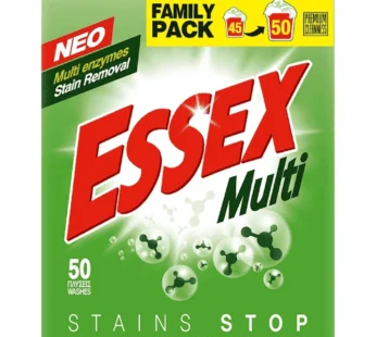 Essex Multi Απορρυπαντικό Πλ. Ρούχων Σκόνη 50Μ 2,4kg