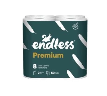 Endless Xαρτί Υγείας Premium 185gr 2φυλλο 8 Ρολά