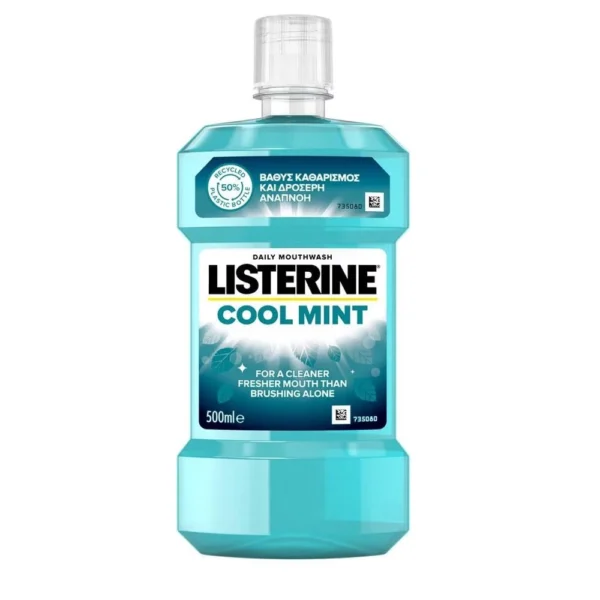 Listerine Cool Mint Στοματικό Διάλυμα για Βαθύ Καθαρισμό 500ml