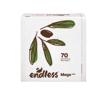 Endless Χαρτοπετσέτες Mega Ελιά Λευκή 70φ