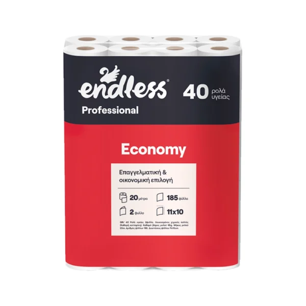 Endless Professional Economy Χαρτί Υγείας 65gr 2φυλλο 40 Ρολά