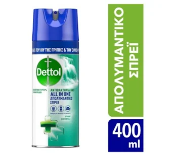 Dettol All In One Απολυμαντικό Σπρέι Spring Waterfall 400ml