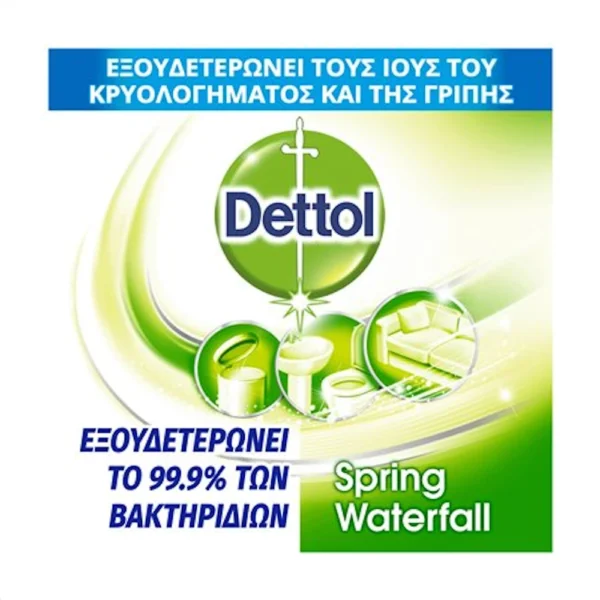 Dettol All In One Απολυμαντικό Σπρέι Spring Waterfall 400ml