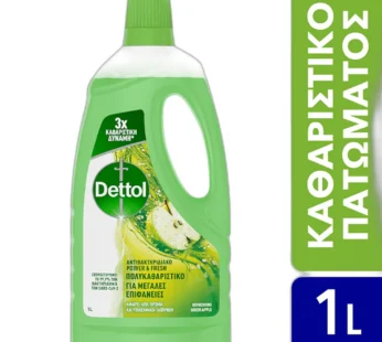 Dettol Καθαριστικό Πατώματος Αντιβακτηριδιακό Πράσινο Μήλο 1L