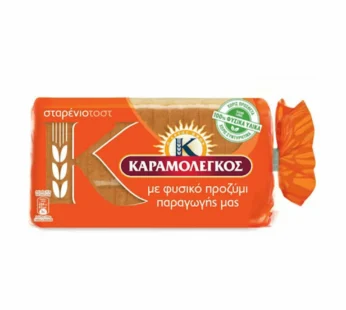 Καραμολέγκος Ψωμί Τοστ Σταρένιο 340gr