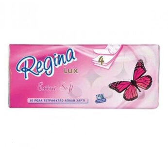 Regina lux super soft χαρτί υγείας 10ρολα 4φ 120gr