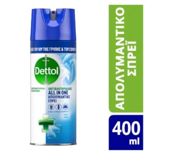 Dettol All In One Απολυμαντικό Σπρέι Crisp Linen 400ml