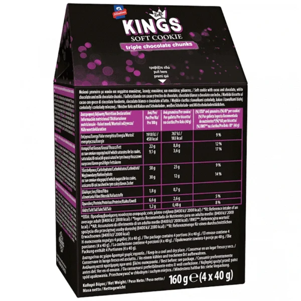 Kings Soft Cookie Triple Chocolate Chunks 160gr