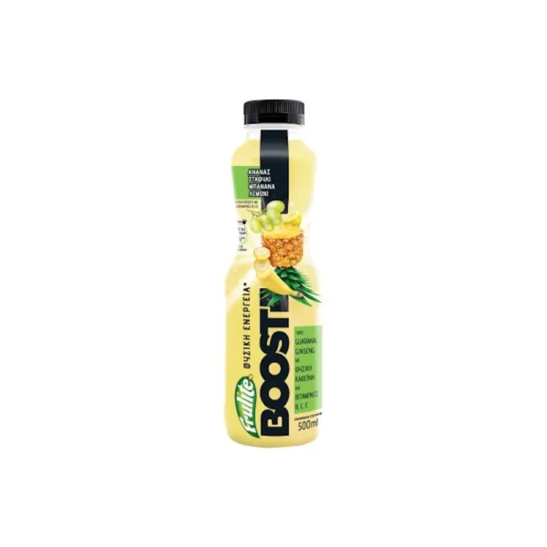 FRULITE Boost Φρουτοποτό Ανανάς Σταφύλι Μπανάνα Λεμόνι 500ml