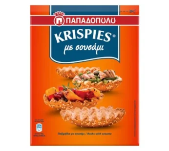 Παπαδοπούλου  Krispies Παξιμάδια με Σουσάμι Vegan 200gr