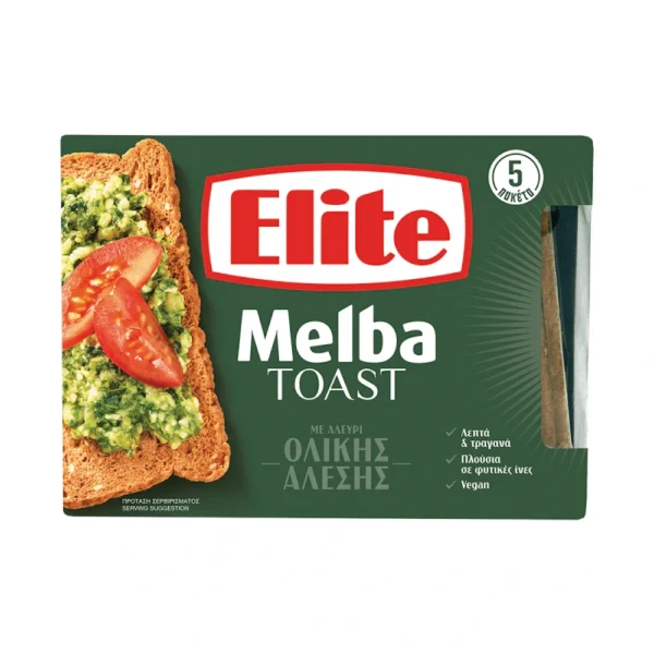 Elite Melba Φρυγανιές Ολικής 100gr