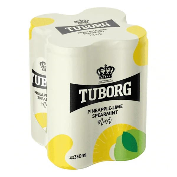 Tuborg Ανανάς & Lime 4x330ml