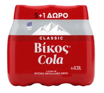 Βίκος Cola 330ml 5+1 Δώρο