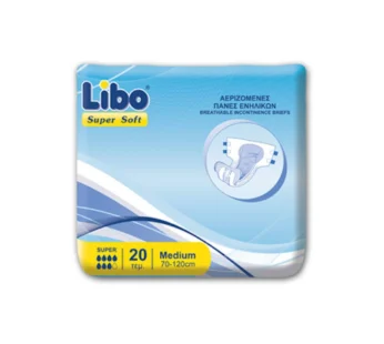 Libo Super Soft Πάνες Ακράτειας Ενηλίκων Medium 20τεμ