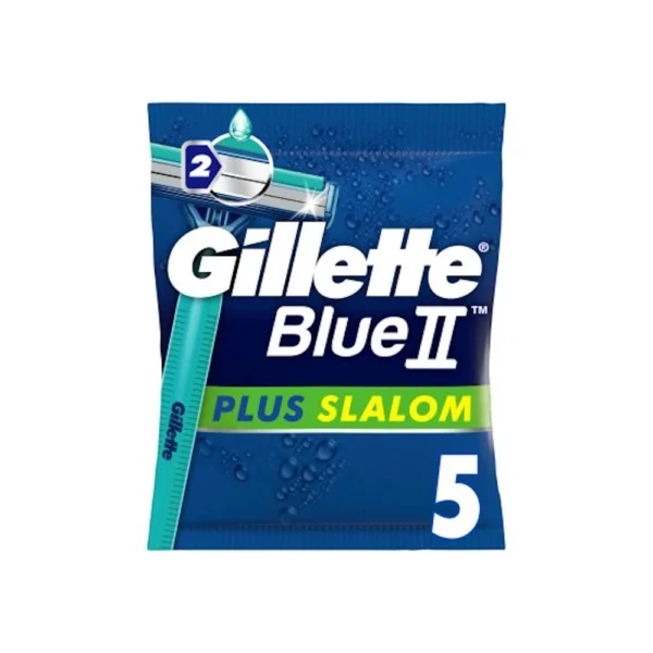 Gillette Blue II Ξυραφάκια Μιας Χρήσης Plus Slalom 5τεμ