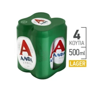 Άλφα Μπίρα Lager Κουτί 4x500ml