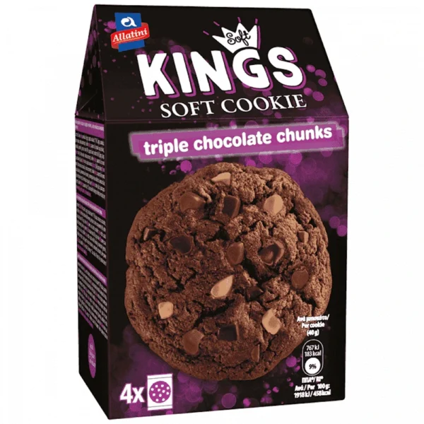 Kings Soft Cookie Triple Chocolate Chunks 160gr