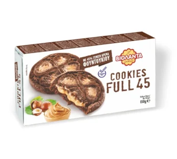 Βιολάντα Cookies Full 45 Με 45% Γέμιση Κρέμα Φουντουκιού 150gr