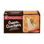 ΠΑΠΑΔΟΠΟΥΛΟΥ Cream Crackers με Σίκαλη Ολικής Άλεσης Vegan 175gr