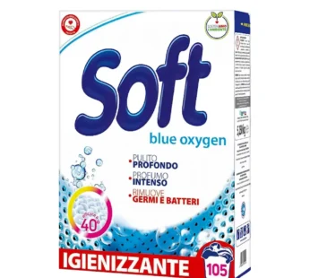 Soft Σκόνη Πλυντηρίου Ρούχων Blue Oxygen 105Μ 5,25kg