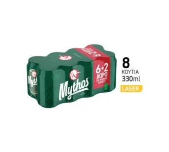 Mythos Μπίρα Lager 6x330ml +2 Δώρο