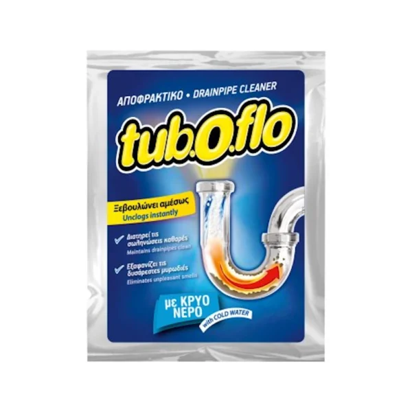 Tuboflo Αποφρακτικό Σκόνη Κρύο Νερό 60gr