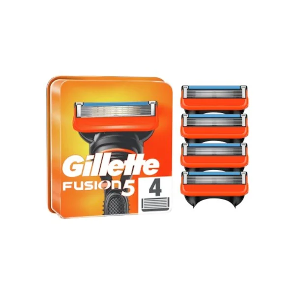 Gillette Fusion5 Ανταλλακτικές Κεφαλές Ξυρίσματος 4τεμ