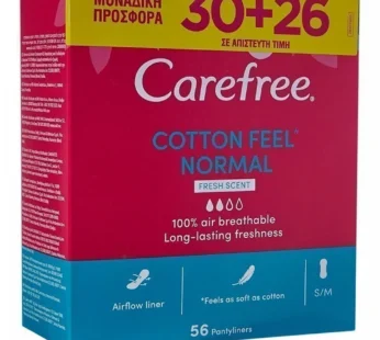 Carefree Σερβιετάκια Cotton Feel Normal 56τεμ