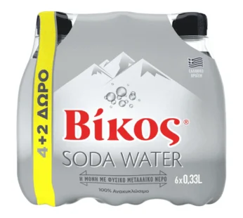 Βίκος Σόδα 330ml 4+2 Δώρο