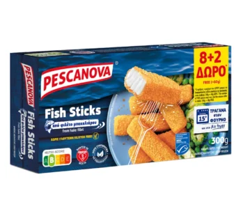 Pescanova Fish Sticks Χωρίς Γλουτένη 300gr (8+2 Δώρο)