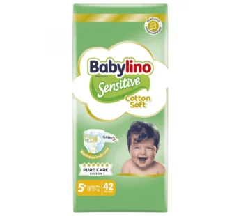 Babylino Sensitive Πάνες 42τεμ Nο5+ Οικονομική Συσκευασία (12-17Kg)