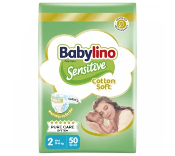 Babylino Sensitive Πάνες 50τεμ Νο2 Οικονομική Συσκευασία (3-6Kg)