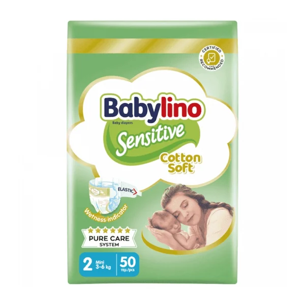 Babylino Sensitive Πάνες 50τεμ Νο2 Οικονομική Συσκευασία (3-6Kg)