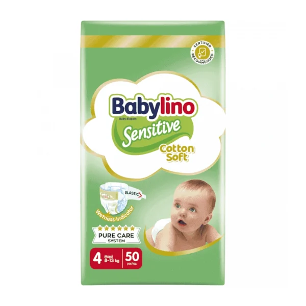 Babylino Sensitive Πάνες 50τεμ Νο4 Οικονομική Συσκευασία (8-13Kg)