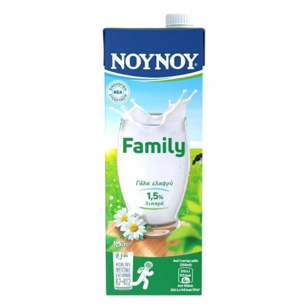 Νουνού Family 1,5% Λιπαρά Ελαφρύ 1,5lt