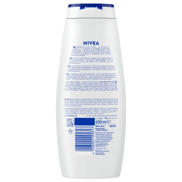 Nivea Αφρόλουτρο Creme Soft 650ml