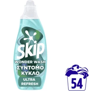 Skip Wonder Wash Υγρό Απορρυπαντικό Ρούχων Ultra Refresh 54M 2160ml