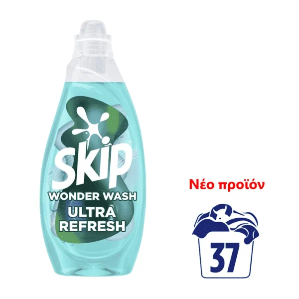 Skip Wonder Wash Υγρό Απορρυπαντικό Ρούχων Ultra Refresh 37Μ 1.480ml