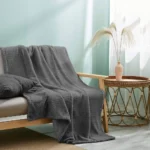 Κουβέρτα Διπλή 'Pop Corn' 200x220εκ. Dark Grey