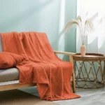 Κουβέρτα Διπλή 'Popcorn' 200x220εκ. Coral