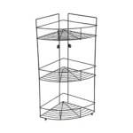 Μεταλλική Γωνιακή Ραφιέρα Μπάνιου Τριώροφη