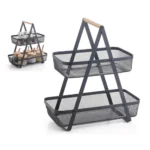 Ραφιέρα Διώροφη Μεταλλική Τακτοποίησης 35x17x38cm