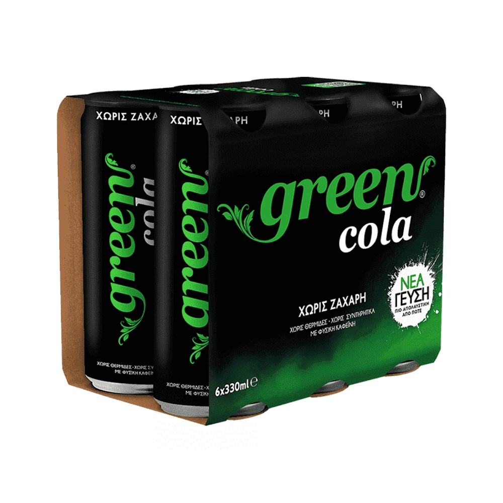 Green Cola 6x330ml Χωρίς Ζάζαρη