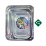 Ταψάκια Αλουμινίου Ορθογώνια Σετ 3τεμ.