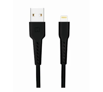Swissten Lightning USB Καλώδιο 1m μαύρο